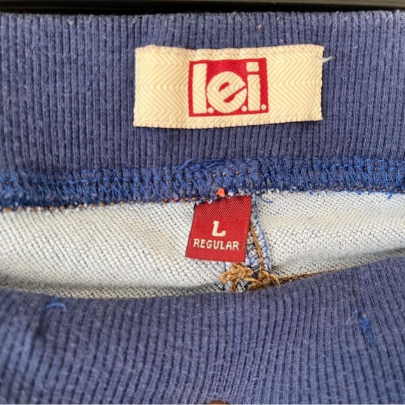 Juniors Large Women’s Medium Lei Blue Denim Pull On Dorm Skinny Jegging Jeans - Picture 8 of 8